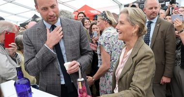 The Prince of Wales lived up to his reputation as 'One Pint Willy' when he recoiled while sampling local Cornish gin with the Duchess of Edinburgh at the Royal Cornwall Show today