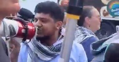 Pro-Palestinian activist who avoided prosecution after chanting 'I love the 7th of October' is Islamist refugee granted asylum in Britain