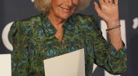Queen Camilla looked elegant and appeared in high spirits as she attended a book event in central London on Wednesday