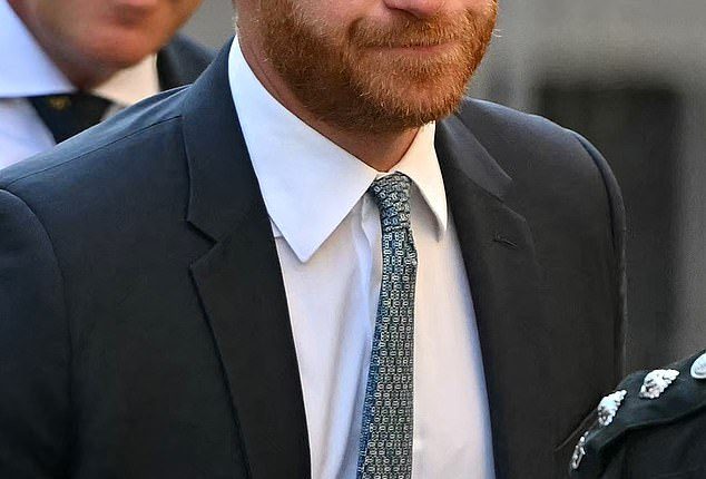 The Duke of Sussex at the Royal Courts of Justice on April 8 during his appeal against a High Court ruling preventing him getting automatic taxpayer-funded police protection in the UK, which was taken away following Megxit