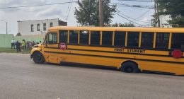 School bus caught in sinkhole; students, driver rescued in St. Louis