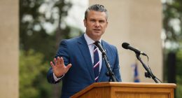 Secretary of Defense Hegseth speaks after strikes on Iran