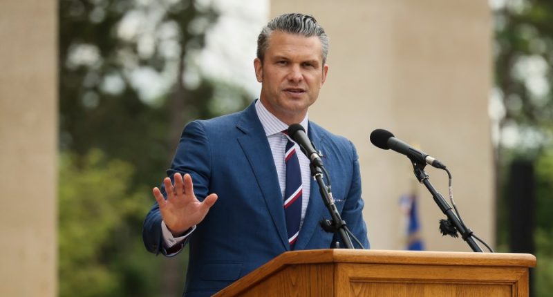 Secretary of Defense Hegseth speaks after strikes on Iran