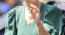Sophie, The Duchess of Edinburgh looks radiant as she makes her way through the sun-kissed parade