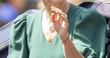 Sophie, The Duchess of Edinburgh looks radiant as she makes her way through the sun-kissed parade