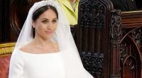 Prince Philip watches Meghan Markle during her wedding to Prince Harry in 2018. Philip was reportedly left 'very disappointed' in Meghan for not following his example