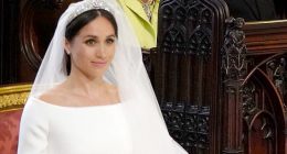 Prince Philip watches Meghan Markle during her wedding to Prince Harry in 2018. Philip was reportedly left 'very disappointed' in Meghan for not following his example