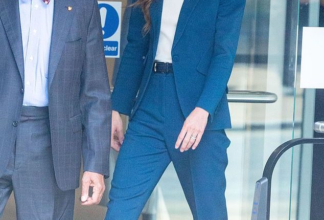 The Princess of Wales appeared to break the dress code with her choice of footwear as she visited the V&A storehouse in Hackney yesterday