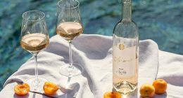 The glossy announcement, which was shared via the official As Ever Instagram account, came with a sun-drenched image of a bottle elegantly styled poolside, flanked by two glasses and ripe apricots
