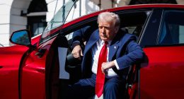 Trump plans to sell his brand new red Tesla to 'stick it' to Musk
