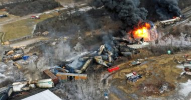 Trump to investigate long-term health effects of Ohio train derailment