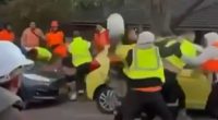 Two charged over mass Sydney construction site brawl