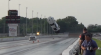 Video: Drag racer survives frightening airborne crash in Illinois