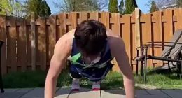 YouTuber does 16,000 push-ups as viewers go wild for 'crazy' effect on his body when he shares the results