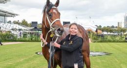 Peta Tait, 43﻿, was working at the stables at the Cranbourne Training Centre yesterday when she was kicked in the head by a horse.