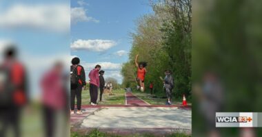 16-foot jump earns seventh grader a sign in Urbana