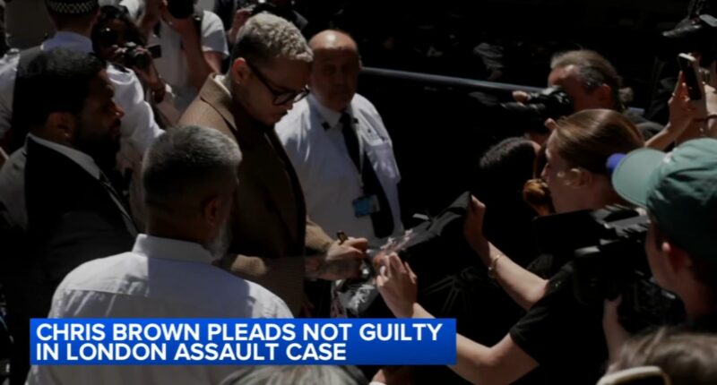 Singer Chris Brown pleads not guilty to 2 further charges over London nightclub assault case