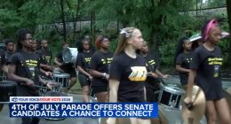 2026 Senate election candidates Juliana Stratton, Raja Krishnamoorthi, Robin Kelly show out for 4th of July parade festivities