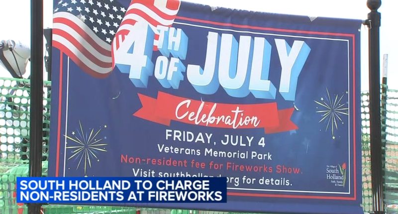 4th of July fireworks: Non-residents must pay $8-10 fee to attend South Holland holiday display, village officials say