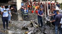 A Bangladesh Air Force training jet crashes into a Dhaka school, killing at least 19