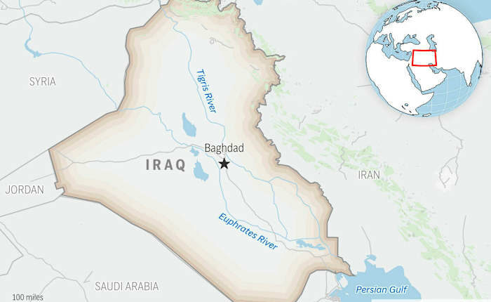 A fire at a mall in eastern Iraq kills 50 people