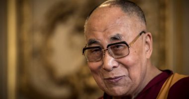 Portrait of the Dalai Lama.