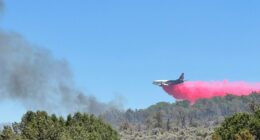 An official says a historic Grand Canyon lodge has been destroyed by wildfire