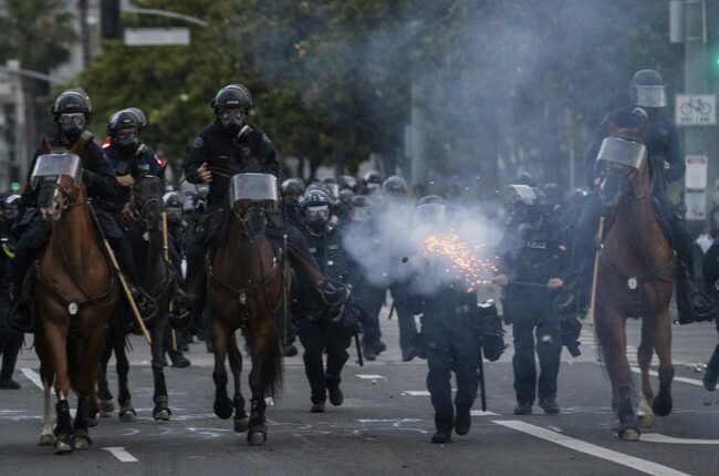 Anti-ICE Protestors Douse Themselves in Milk to Fight Off Pepper Spray at Cannabis Facility in California