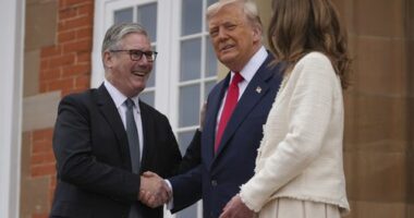 As Trump shows off his golf courses for Britain's leader, crisis in Gaza looms