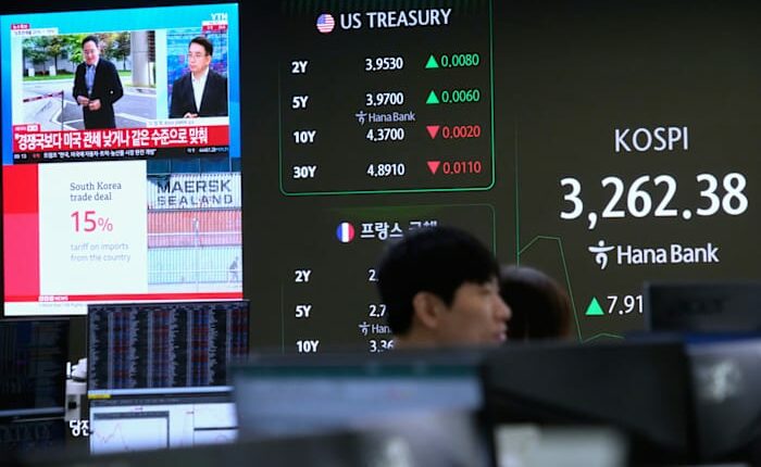 Asian shares are mixed after US stocks fall on weakened hopes for a September interest rate cut