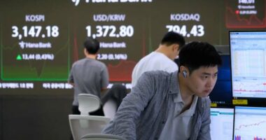 Asian shares mostly gain after big tech rally on Wall Street