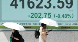 Asian shares retreat after Alphabet and AI stocks nudge Wall Street to more records