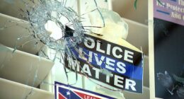 Blue city resident vows to keep pro-Trump political displays on home despite second shooting attack