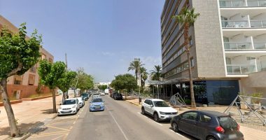 Street scene in Ibiza, Spain, where a British man's body was found.