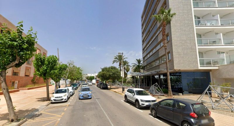 Street scene in Ibiza, Spain, where a British man's body was found.