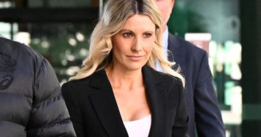 Brisbane Broncos media officer Melissa Mallet is seen leaving the Brisbane Magistrates Court, in Brisbane, in Brisbane,Tuesday, July 8,