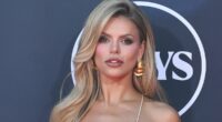 Brooks Nader suffers ANOTHER wardrobe malfunction in plunging dress