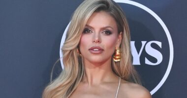 Brooks Nader suffers ANOTHER wardrobe malfunction in plunging dress