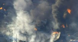 California fireworks warehouse catches fire and explodes