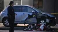California man accused of ramming car into LA crowd is convicted felon out on parole, police say