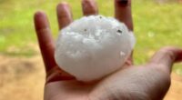 Huge hailstone fell in Stanthorpe, Queensland on Tuesday.