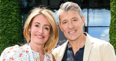Cat Deeley leads celeb tennis fans on day four of Wimbledon