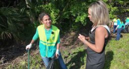 Central Florida volunteers clean roads despite hot weekend temperatures