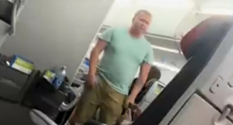 Chaos erupts on plane as screaming passenger goes on 12-minute rant