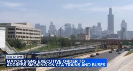 Chicago Mayor Brandon Johnson signs executive order calling for multi-agency approach to stopping smoking on CTA trains, buses