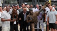 Chicago White Sox unveil statue of ace pitcher Mark Buehrle at Rate Field for 2005 World Series championship reunion weekend