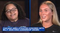 Chicago-area natives Olivia Ohlson, Emily Pape get Billie Jean King Youth Leadership Award at ESPYS' Sports Humanitarian Awards