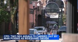 Chicago crime: Police department warns of fake rideshare driver accused of sexual assault incidents in Old Town, Gold Coast