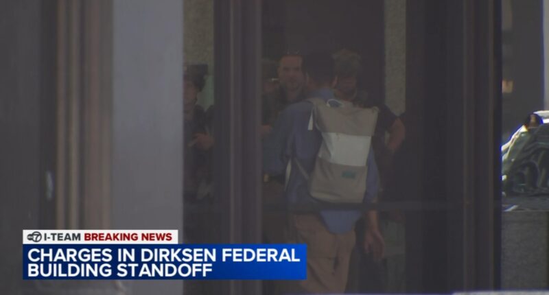 Chicago man Mario Santoyo charged with possession of knife in hours-long standoff at Dirksen Federal Building downtown: officials