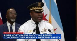 Chicago police, Mayor Brandon Johnson address safety concerns for July 4, 2025 weekend after River North mass shooting